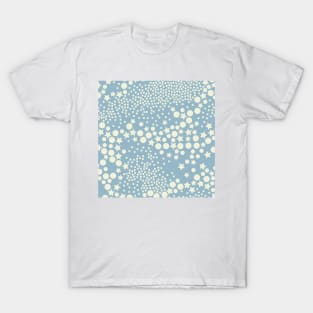 Galaxy Glam Geometry / Vintage Sky Blue and Cream Shades T-Shirt